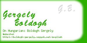 gergely boldogh business card